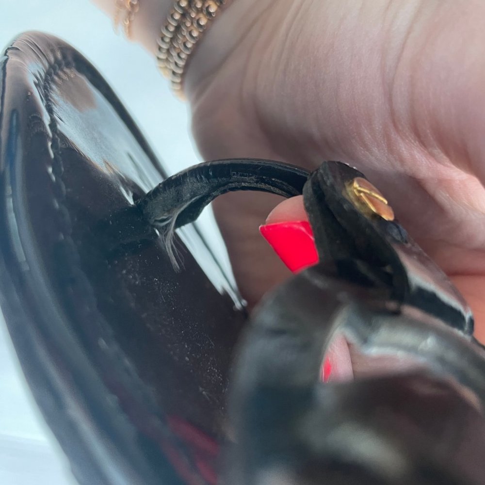 ❌SOLD❌Tory Burch Miller Patent Thong Sandal Flats - Picture 5 of 8